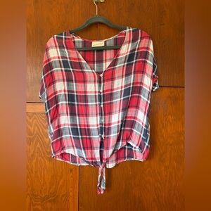 Universal Thread Red and Blue Plaid Shirt